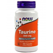 Аминокислота NOW Taurine 500 мг 100 капсул