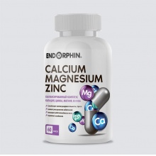 Витамины ENDORPHIN Calcium + Magnesium + Zinc + D3 + B6 60 капсул