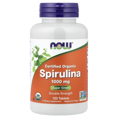 Антиоксидант NOW Spirulina 1000 мг 120 таблеток