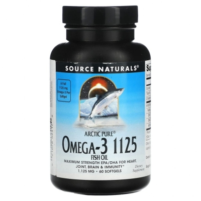 Антиоксидант Source Naturals Omega-3 1125 мг 60 капсул
