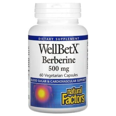 Антиоксидант Natural Factors WellBetX Berberine 500 мг 60 капсул