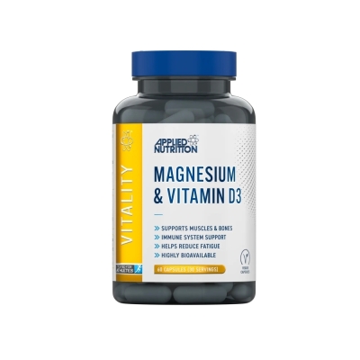 Витамины Applied Nutrition Magnesium + Vitamin D3 60 капсул