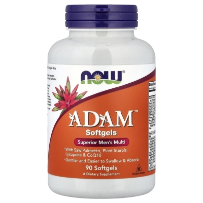 Витамины NOW Adam Men's Multi 90 мягких капсул